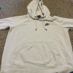 Cream Nike hoodie